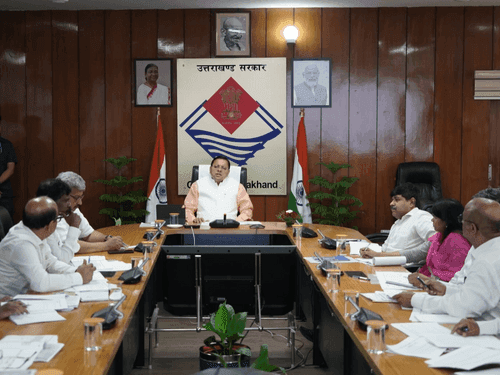 CM Dhami took review meeting of energy department