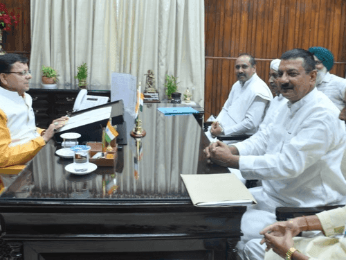 Delegation of Bharatiya Kisan Union met CM Dhami