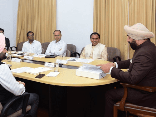 Meeting held in connection with inclusion of Sanskrit education under Higher Education Department